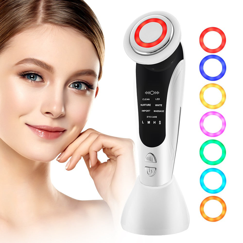 Massageador Facial EMS KOVO | LED + Vibração Sônica | Rejuvenescimento em Casa