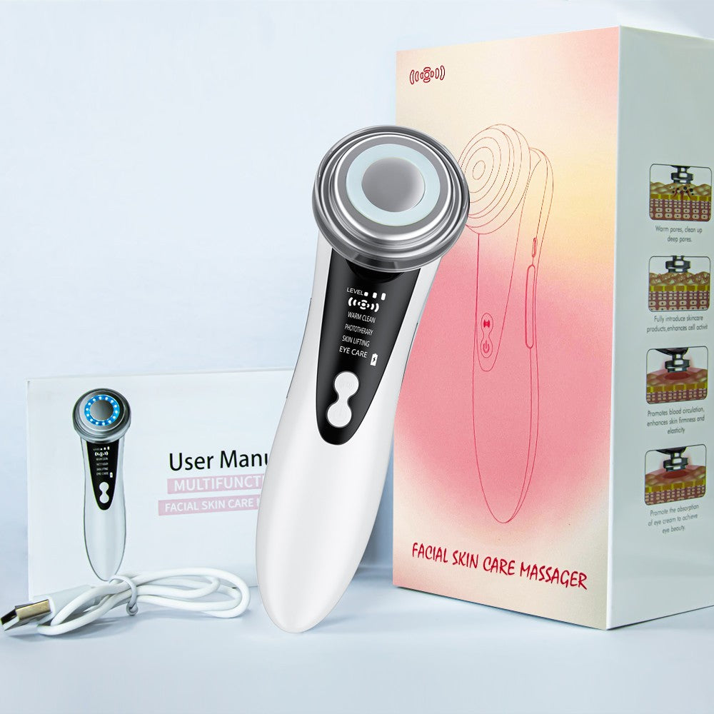 Massageador Facial EMS KOVO | LED + Vibração Sônica | Rejuvenescimento em Casa