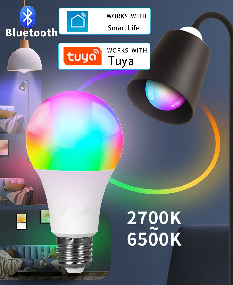 Lâmpada Inteligente Smart LED Bluetooth RGB – Controle por Aplicativo (Bivolt)