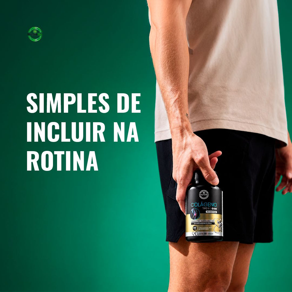 Colágeno Tipo 2 CGM + Glucosamina + Condroitina + MSM | 60 Cápsulas