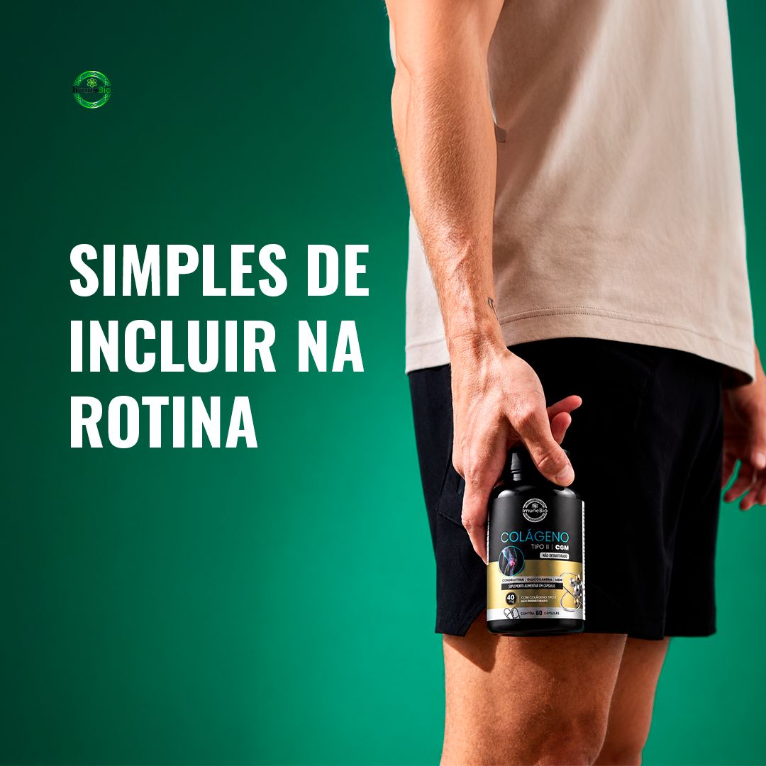 Colágeno Tipo 2 CGM + Glucosamina + Condroitina + MSM | 60 Cápsulas