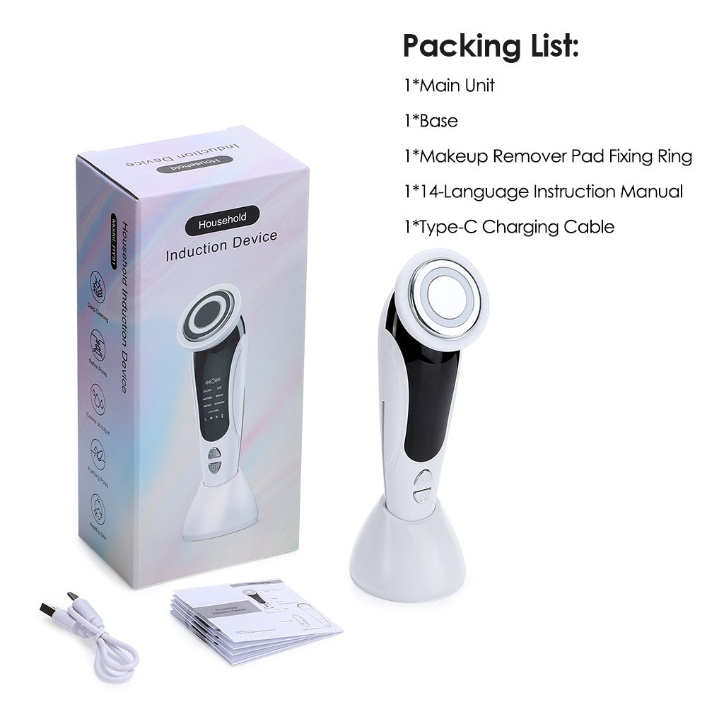 Massageador Facial EMS KOVO | LED + Vibração Sônica | Rejuvenescimento em Casa
