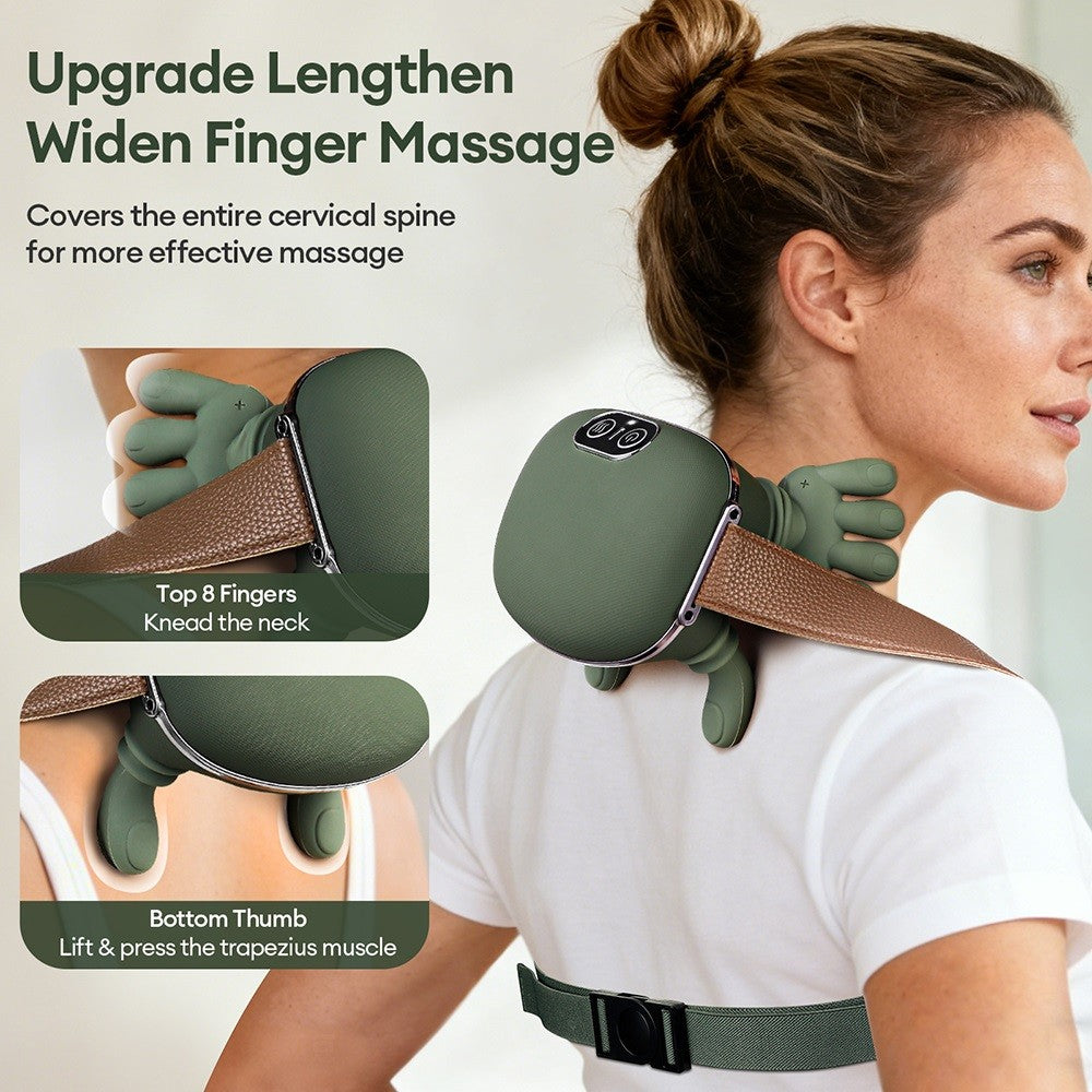 Massageador de pescoço e ombros com tecnologia biônica, sem fios, para massagem