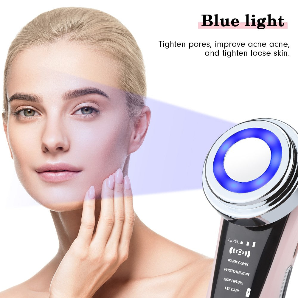 Massageador Facial EMS KOVO | LED + Vibração Sônica | Rejuvenescimento em Casa