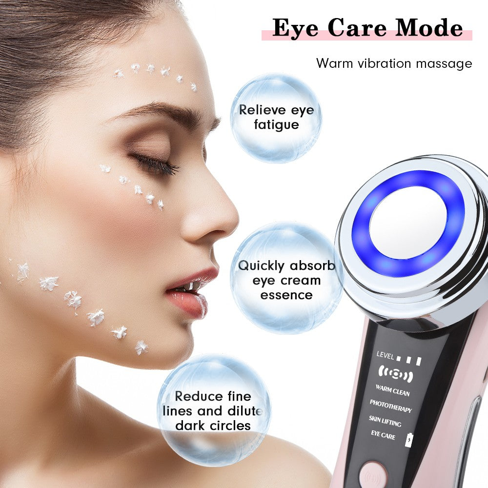Massageador Facial EMS KOVO | LED + Vibração Sônica | Rejuvenescimento em Casa