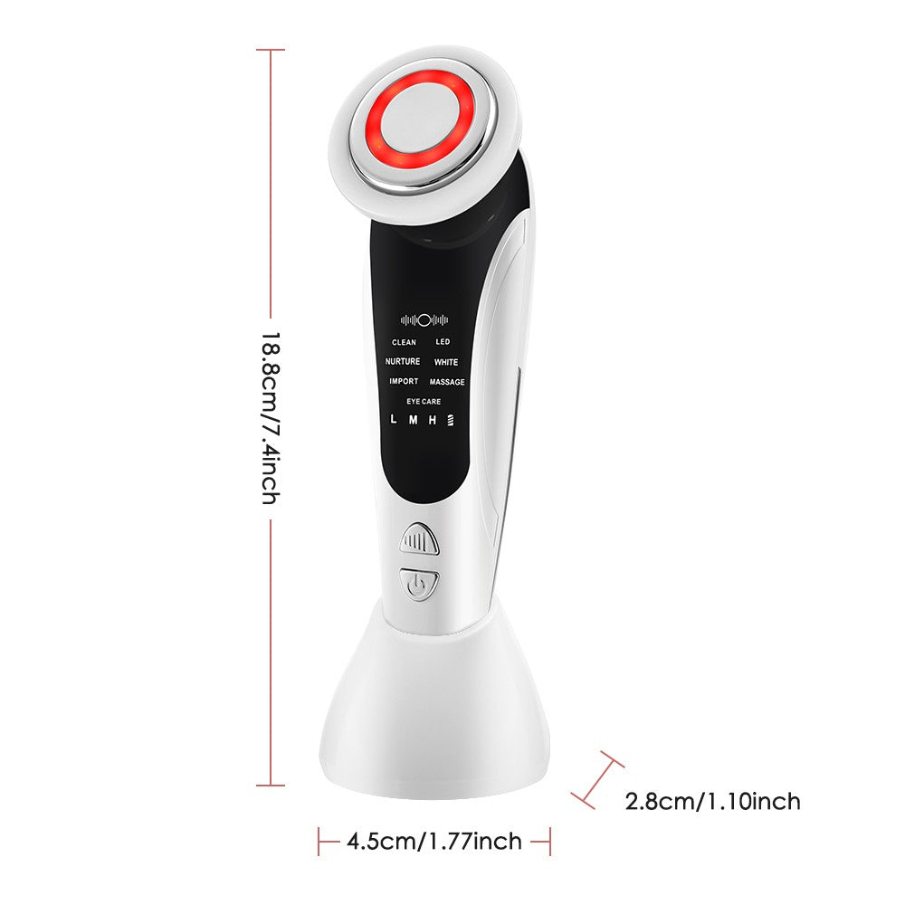 Massageador Facial EMS KOVO | LED + Vibração Sônica | Rejuvenescimento em Casa