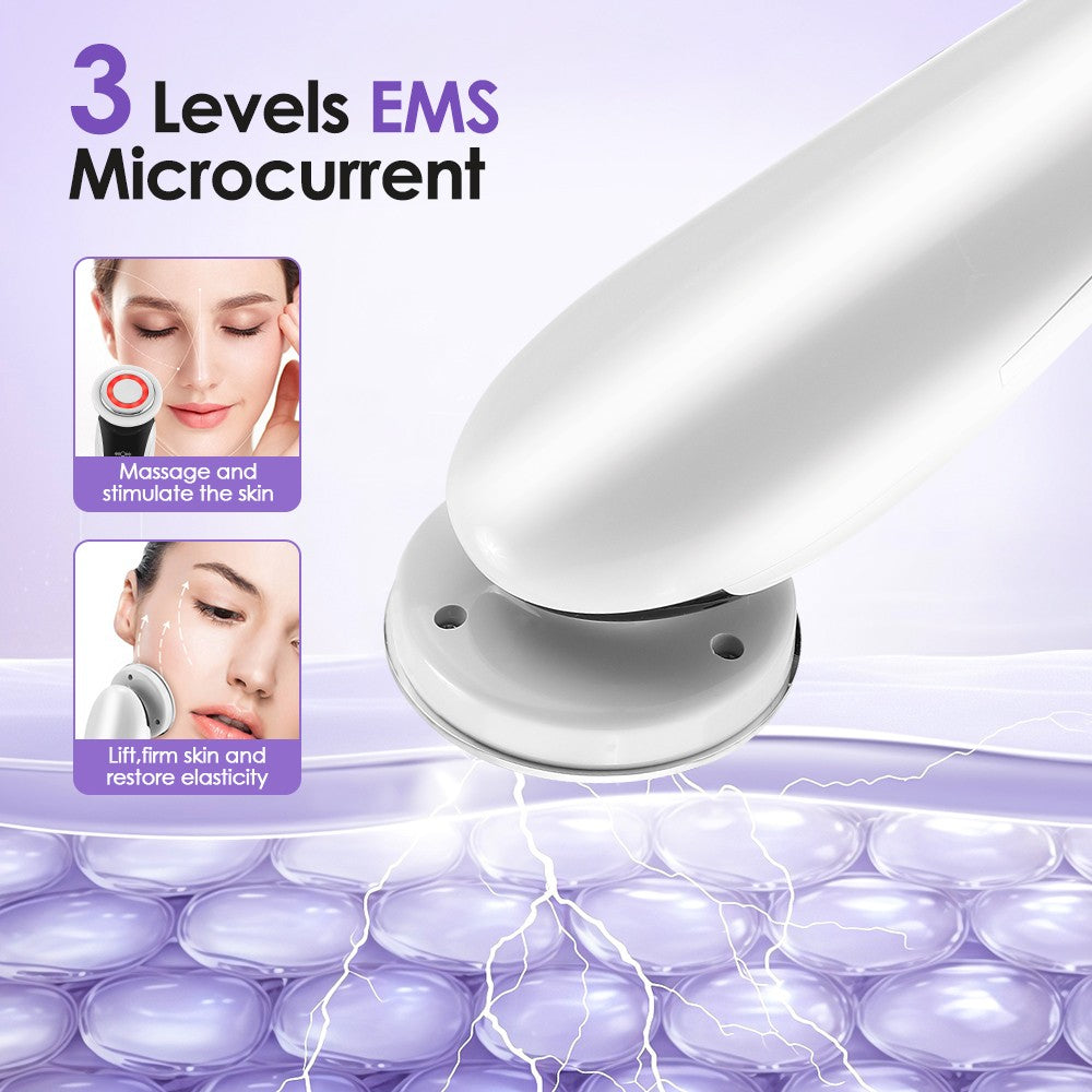 Massageador Facial EMS KOVO | LED + Vibração Sônica | Rejuvenescimento em Casa