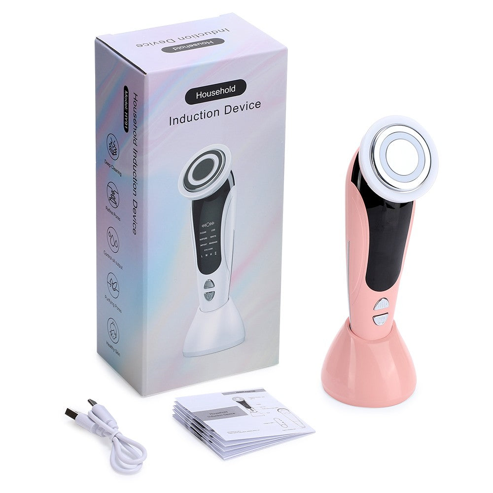 Massageador Facial EMS KOVO | LED + Vibração Sônica | Rejuvenescimento em Casa