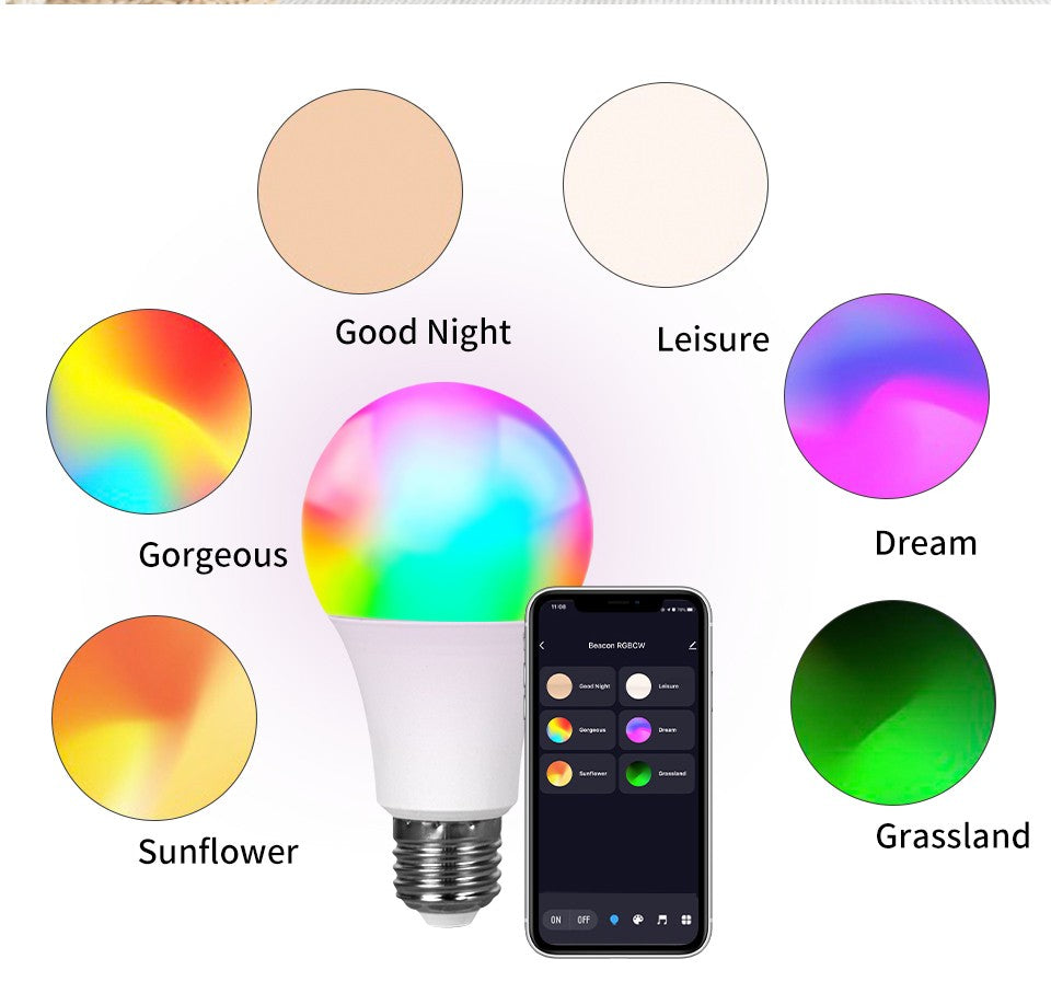 Lâmpada Inteligente Smart LED Bluetooth RGB – Controle por Aplicativo (Bivolt)