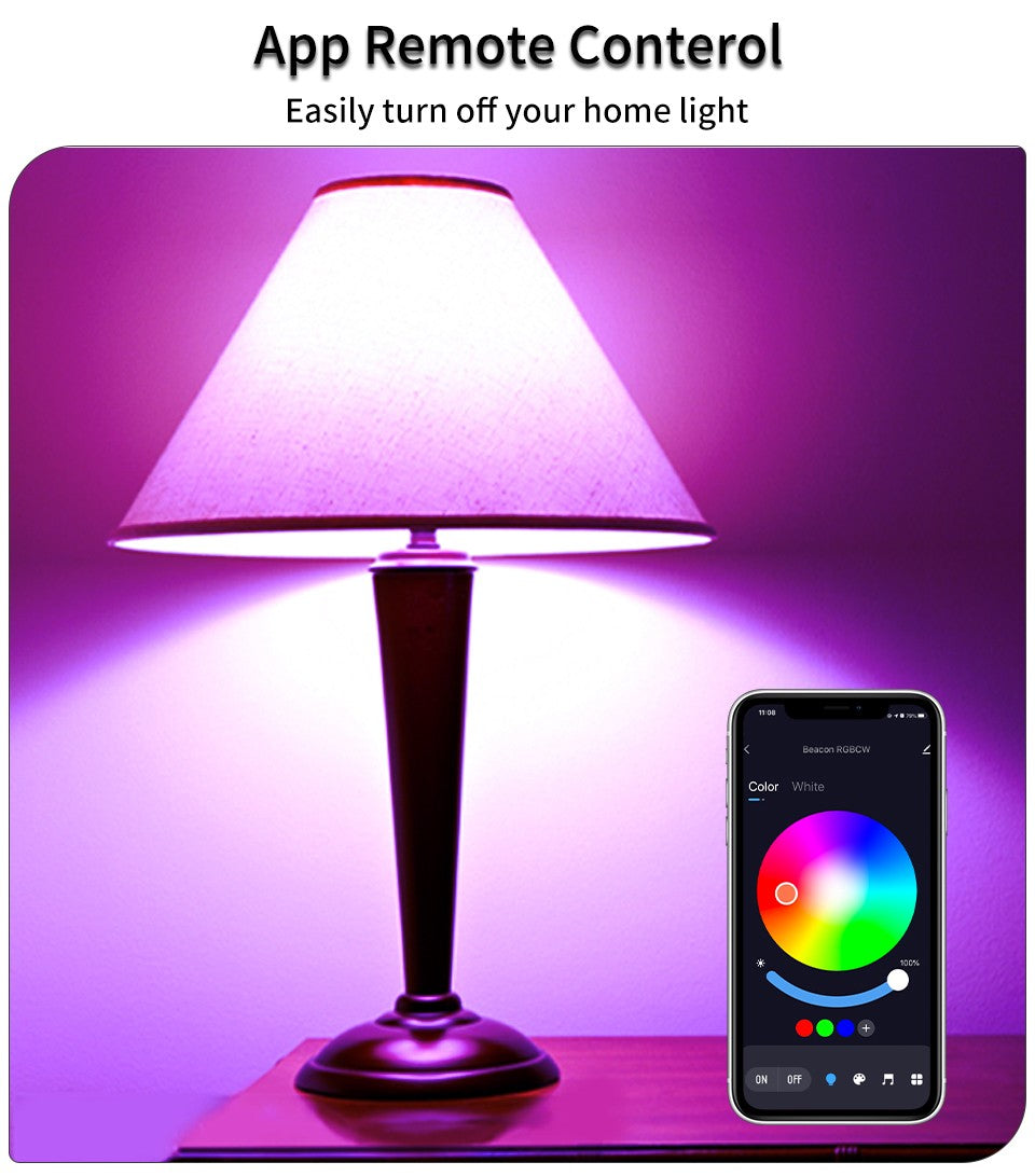 Lâmpada Inteligente Smart LED Bluetooth RGB – Controle por Aplicativo (Bivolt)