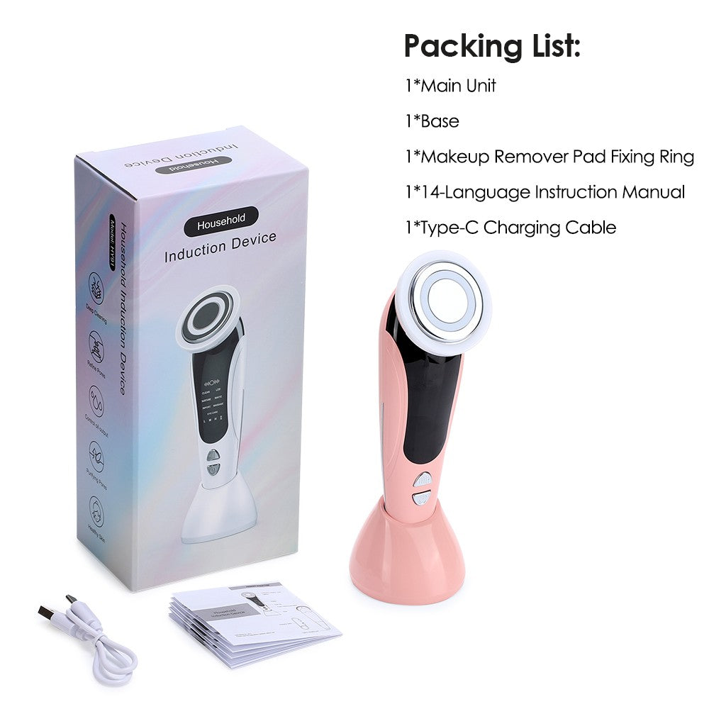 Massageador Facial EMS KOVO | LED + Vibração Sônica | Rejuvenescimento em Casa