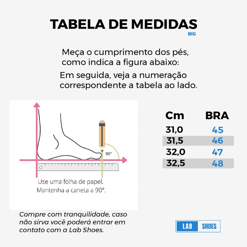 Tênis Unissex Preto Caminhada Tamanho Especial