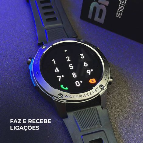 Smartwatch KOVO Brave | GPS + Strava | À Prova D'água 50m | Bateria 10 Dias