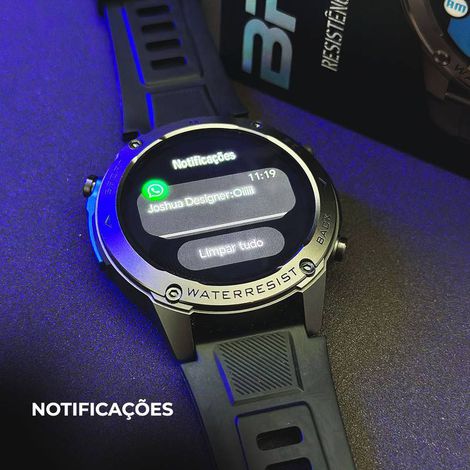 Smartwatch KOVO Brave | GPS + Strava | À Prova D'água 50m | Bateria 10 Dias