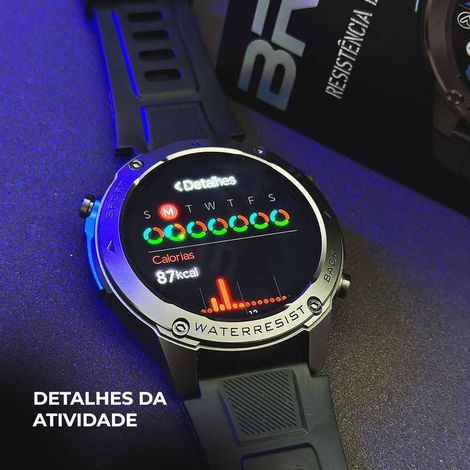 Smartwatch KOVO Brave | GPS + Strava | À Prova D'água 50m | Bateria 10 Dias
